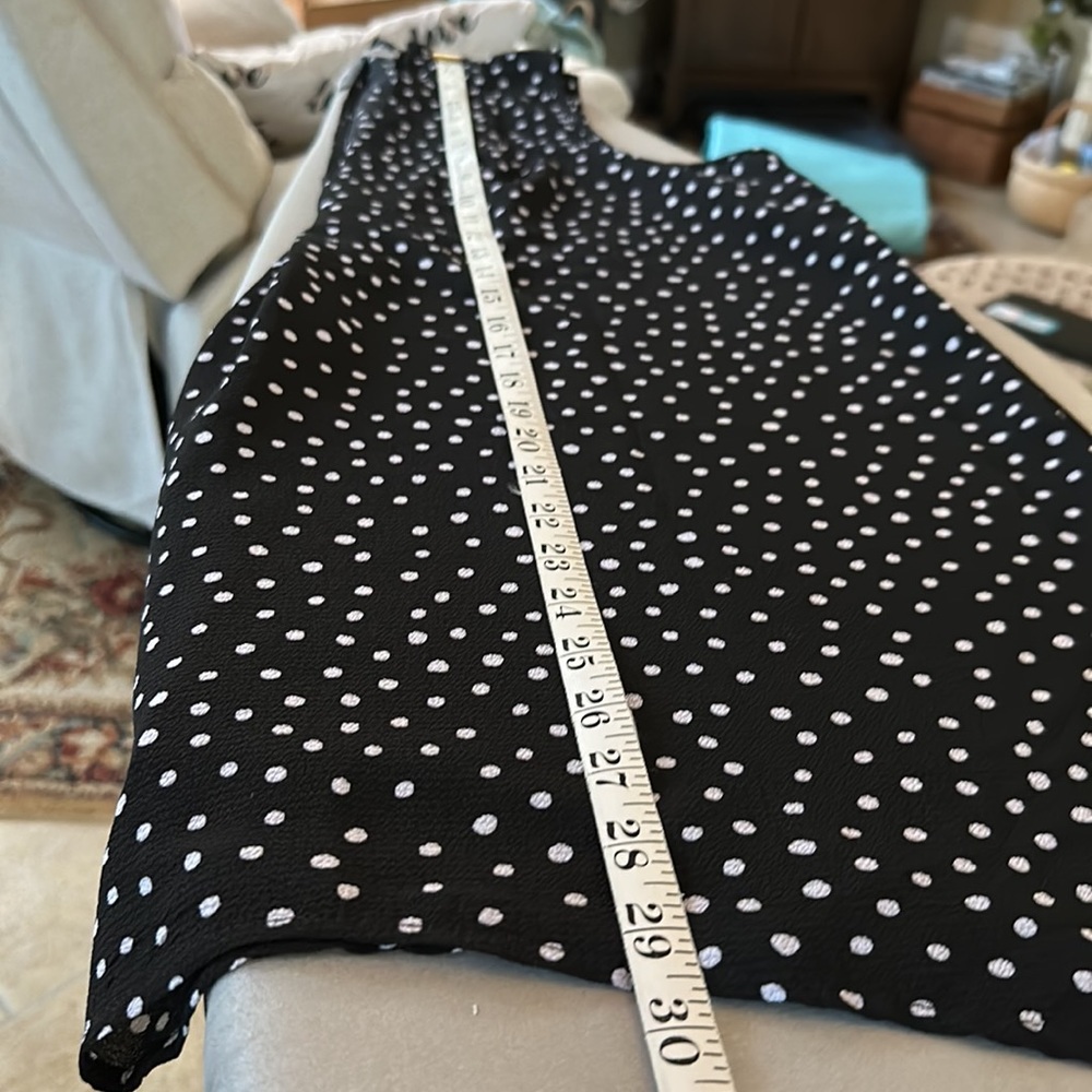 NWT Grey & Gray Black and White Polka Dot Blouse - Picture 5 of 6
